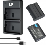 LP EN-EL15 EN EL15a aku-laadimisseadmete komplekt, 2 akut koos 2200 mAh ja Doppelladiseadmega