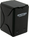PATONA Platinum Dual Charger laadimiskarp Action Cam Life SL5 jaoks, 2-liikmeline USB-C laadija, 750 mAh x2 v&auml;ljund, intelligentne laadimise juhtimine, LED-laadimise oleku n&auml;idik, kompaktne ja kerge