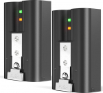 2 asendusakude pakett, 3,65 V 6040 mAh kiirlaadimisakud, &uuml;hildub Ring Video Doorbell 2/3/3+/4, Stick Up Cam (2. ja 3. p&otilde;lvkond) ja Ring Video Doorbell 2/3/3+/4, Stick Up Cam (2. ja 3. p&otilde;lvkond) ja Ring Video Doorbell (3. p&otilde;lvkond).