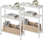 Vantimo K&otilde;rvallaud 3-tasandiline 2-kohaline komplekt, v&auml;ike k&uuml;ljelaud, diivanipoolne laud kitsastesse ruumidesse, kitsas k&uuml;ljelaud, &ouml;&ouml;kapp elutuppa, magamistuppa, kontorisse, valge