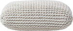 Homescapes Knitted Pouf Large Cream 70 x 20 cm P&otilde;randapadi Istmepadi 100% puuvillane kate Chunky Knicky Knitted koos pol&uuml;st&uuml;reeni t&auml;idisega