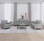 3201242 3-osaline diivanikomplekt padjadega helehall kangas, puhkefunktsiooniga diivan, elutoa diivan, diivanikomplekt, elutoa diivanikomplekt, diivanid