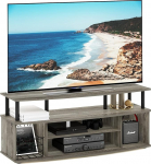 Furinno JAYA Large Entertainment Centre for up to 55" TVs - French Oak/Black