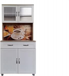 HTI-Living Blanca Bistro k&ouml;&ouml;gibuffee 1 sahtliga k&ouml;&ouml;gikapp K&otilde;rge kapp Sonoma valge