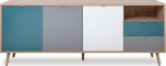 Newfurn Jona.Seven Sonoma Tammepuust k&uuml;ljepaneel Modern - 180 x 71 x 40 cm (B x K x S) - Highboard k&uuml;ljepaneel Skandinaavia disain - elutuba magamistuba esikusse s&ouml;&ouml;gituppa