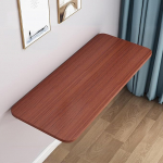 Kokkupandav laud seinale paigaldatav ruumi s&auml;&auml;stev kokkuklapitav laud v&auml;ikestesse ruumidesse, ideaalne s&ouml;&ouml;gitoa, arvuti, s&uuml;learvuti jaoks, teak 70 x 50 cm