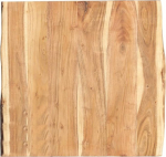 homiuse tahke akaatsia laud, 58 x (50-60) x 3,8 cm, pruunist puidust plaat, t&auml;ispuidust plaat, ristk&uuml;likukujuline lauaplaat, asendusosa s&ouml;&ouml;gilauale, kohvilaudadele, aialauale, praktiline ja ilus,