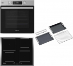 Bauknecht BAKO 466 Steam IND sisseehitatud ahju-pliidi kombinatsioon / 12 funktsiooniga kuuma&otilde;huahi / &otilde;rn aur / energiat&otilde;hususe klass A+ / induktsioonpliit / 60 cm / roostevaba teras