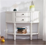 Konsolentisch, Vintage Massivholz Eingangstisch mit Schubladen