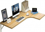 An der Wand montierter Klapptisch f&uuml;r das Home Office, schwebender Eckschreibtisch, platzsparender Laptop-Schreibtisch, Nachttisch, Elegantes M&ouml;beldesign (90 x 60 x 40 cm)
