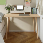 Moderner Computertisch f&uuml;r Heimb&uuml;ro, Holz und Metall, Laptop-Arbeitsplatz, Chefb&uuml;rotisch, Arbeitszimmer, Schreibtisch f&uuml;r Remote-Arbeit, stilvolle Heimb&uuml;ro-M&ouml;bel