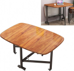 Ausziehbarer Esstisch aus Holz, zusammenklappbar, mit Bl&auml;ttern, multifunktionaler Schmetterlings-Schreibtisch f&uuml;r kleine R&auml;ume, ideal f&uuml;r Wohnzimmer und Esszimmer