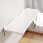 Klappbare Werkbank zur Wandmontage, platzsparend, mit Eisenrahmen, f&uuml;r Arbeitszimmer, Bar, Balkon, K&uuml;che, einfach zu installieren, perfekt f&uuml;r B&uuml;cher und Laptops