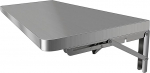 Folding Wall Table, Stainless Steel Folding Table, Wall Mounted Folding Table, Floating Desk, Dining Table, Kitchen Table, Buffet Table (Size : 100 x 40 cm (39 x 16 inches)