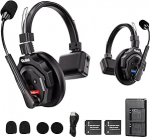 Rollei XTALK X2 intercom k&otilde;rvaklapid 2.4GHz traadita sides&uuml;steem 350M Range 20H intercom k&otilde;rvaklapid meeskonna kommunikatsioonis&uuml;steem Team Communication Headphone Intercom