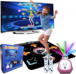 YRPRSODF Electronic Single Dance Pad, Dance Mat for Children and Adults, Musical Electronic Dance Step Pad with 100+ Games, 200+ Songs