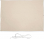 Relaxdays Rectangular Sun Sail 3.5 x 4.5 m Water-Repellent UV Resistant with Tension Ropes Patio Balcony Beige
