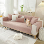 OKYUK Sofa Cover for 1 2 3 Seater Herringbone Chenille Fabric Furniture Protector Non-Slip Sofa Slipcovers Corner L Shape Cozy Solid Color Non-Slip Couch Cover for Pets Kids