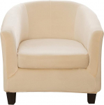 Topchances diivanikate 2 t&uuml;kki Sametist diivanikate toru pikendatav eemaldatav eemaldatav tool pestav elastne koos padjakattega (beež)