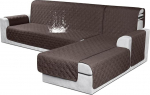 VANSOFY Sectional Diivan Covers, 100% veekindel L kuju diivan Slipcover, p&ouml;&ouml;rduv Sectional Diivan Slipcover, m&ouml;&ouml;bli kaitsekate lemmikloomadele, kassidele, koertele, 3 tk, L, &scaron;okolaadi