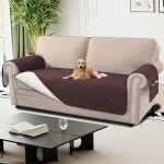 H.Versailtex 100% veekindel diivanikate pluss suurus 2-kohaline diivanikatte Diivanikatte diivanikatte elutoa jaoks pestav diivanist istmekate k&uuml;ljetaskuga, diivanikaitsja (pluss suurus, 2-kohaline, pruun)