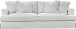 Sunset Trading Newport 94-tolline plekikindel kangas Slipcover ainult s&uuml;vistatud k&auml;e diivanitele, 4 padjakatet, valge