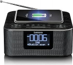 Lenco CR-650 DAB+ Clock Radio - DAB+ ja FM raadiokell - 20 jaamam&auml;lu - Snooze funktsioon - 2 x 2 Watt RMS - LCD - USB ja QI laadija - must