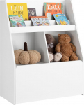 SoBuy KMB83-W Children's Shelving Unit with Removable Toy Chest Bookcase Children's Room Shelf Children's Room Furniture White W x H x H x W x H x D x H x W x H x D x 40 cm