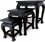 Hoher Opium Table Set of 3 T&auml;ispuidust k&uuml;ljelaua Aasia Flower Stand / kohvilaud alates Asia Studio (Tai) | Aasia m&ouml;&ouml;bel