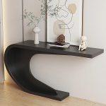 Moderner Konsolentisch im Industriestil - M&ouml;bel f&uuml;r Eingangsbereich und Wohnzimmer, schwarzer Beistelltisch (100 x 30 cm) - Schicke Flurdekoration f&uuml;r hinter dem Sofa und stilvolles Wohnacce