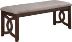 New Classic Furniture Gia Traditional Cherry Finish Padded Dining Bench