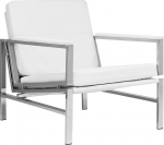 Studio Designs Home Moodne Atlas tool elutuppa ja magamistuppa, kaetud nahk, hall, 75,6 x 81,3 x 83,8 cm (Laius x S x K&otilde;rgus x K&otilde;rgus), suitsuhall