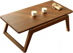 Elutuba V&auml;ike lihtne teelaud V&auml;ike t&auml;ispuidust laud Tatami laud S&uuml;learvuti laud Elm puidust materjal (v&auml;rv : pruun, suurus : 60x40x30cm)
