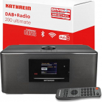 Kathrein DAB+ 200 Ultimate I DAB Plus raadio CD-m&auml;ngijaga I Digitaalne raadio DAB+ & FM internetiraadio I WLAN raadio koos Bluetoothiga striimimiseks, Aux 3,5 mm I Raadio koos kaugjuhtimispuldi ja rakenduse juhtimisega.
