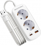 Adapter Austraaliasse, Hiinasse koos PD20W USB kiirlaadijaga, Saksamaa pistik, 2-suunaline pistikupesa adapter Austraaliasse, Argentiinasse, Uus-Meremaale, 1,5 m kaabel, I-t&uuml;&uuml;pi