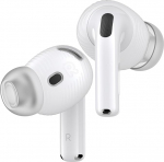 Gcioii 3 paari k&otilde;rvaklappe AirPods 4 m&uuml;ra summutavate k&otilde;rvaklappide katteks [koos hoiukotiga] libisemisvastased tarvikud, &uuml;hilduvad Apple AirPods 4. p&otilde;lvkonnaga (l&auml;bipaistev)