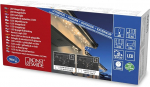 Konstsmide 2748-802 LED valguskett / v&auml;lisvalgustuseks (IP44) / 96 kollast v&auml;rvi dioodi / 24V v&auml;listrafo / valge juhe