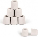 SIMOLIO Drahtloses TV Kopfh&ouml;rer Ersatz-Ohrst&ouml;psel 5 Paar, Ger&auml;uschisolierende Memory-Foam-Ohrst&ouml;psel f&uuml;r Unterkinn-Headsets (Grau, v&auml;ike suurus)