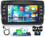 Autoradio 2G + 64G Android 15 Mercedes Benz C CLK G klassi W203 W209 W463 Viano Vito W639, 7-tolline HD puuteekraaniga autoraadio koos traadita Carplay Android auto GPS WiFi Bluetooth FM RDS kaameraga