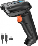 Tera Barcode Scanner 1D 2D QR Wireless 2.4 GHz + Wired USB 2.0 Wired Handheld scanner Bar code reader 5 Mil Resolution 100m Range, Screen scanning Supported, D5100