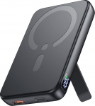 Power Bank Magsafe, 12000 mAh magnetiline energiapank, PD 22,5 W USB-A v&auml;ljund, traadita kaasaskantav laadija C-t&uuml;&uuml;pi sisendiga ja v&auml;ljundiga, LED-ekraan iPhone 16/15/14/13/12/Pro/Pro Max-seeria jaoks