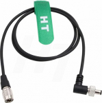 Hirose 50cm 4-poldiline 4-poldiline parempoolse nurga lukustusega alalisvoolu toitekaabel 2.1mm Lectrosonics vastuv&otilde;tjale, Sony kaameramonitorile
