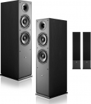 VEVOR paar 2-tasandilisi k&otilde;lareid 1" k&otilde;rgk&otilde;lariga, kaks 6,5" k&otilde;larit, 400W tippv&otilde;imsus, 65Hz-20KHz sagedusvahemik, raske MDF-korpus koduakustika jaoks, paariline