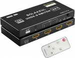 BolAAzuL 3 in 1 HDMI l&uuml;liti - 4K@60Hz, HDMI portide laienduskeskus koos kaugjuhtimispuldiga 3 sisendiga, toetab 3D, HDCP2.2, HDR PS5/PS4 Pro/PS4, Xbox Series X/S, Apple TV jaoks.