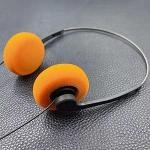 Oranžid Retro Over-Ear k&otilde;rvaklapid, Hi-Fi Stereo k&otilde;rvaklapid, Vintage Feelings k&otilde;rvaklapid, Retro kerged k&otilde;rvaklapid, enamikule mobiiltelefonidele Playback Pevices k&otilde;rvaklapid