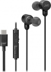 JVC HA-FR29UC-B - USB-C k&otilde;rvaklapid, DA konverter, Hi-Res Audio, mikrofon koos mute l&uuml;litiga, mugavad silikoonist k&otilde;rvaklapid, 3 nupuga kaugjuhtimispult, Plug & Play arvutile/nutitelefonile/m&auml;ngudele, v&auml;rv must