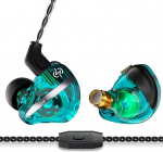 CCZ DC01 PRO HiFi In-Ear Monitor k&otilde;rvaklapid, v&otilde;imas bassimembraan, traadiga m&auml;nguk&otilde;rvaklapid t&otilde;elise 0 latentsusega kaabliga, HD-mikrofon muusika helistamiseks ja m&auml;ngimiseks (roheline, mikrofon)