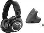 Audio-Technica M50xBT2 juhtmevabad k&otilde;rvaklapid Black & Logitech MX Vertical