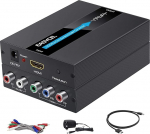 EASYCEL HDMI-komponent (YPbPr/RGB / 5RCA) skaleerimisseade - Alumiinium, HDMI ja komponentkaabel