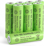 AXFEE AA patareid, 8 aku pakett, eellaetud, 2000 mAh NI-MH, kasutusvalmis ja suure mahutavusega m&auml;ngukonsoolidele, puldile, kaameratele, m&auml;nguasjadele, koduelektroonikale.
